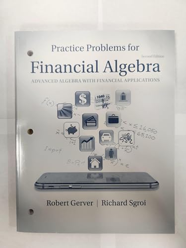 Stock image for Financial Algebra: Advanced Algebra with Financial Applications Student Workbook for sale by Green Street Books