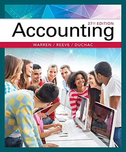 Beispielbild fr Working Papers, Chapters 18-26 for Warren/Reeve/Duchac's Accounting, 27E zum Verkauf von Better World Books