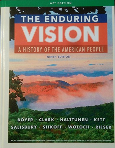 Stock image for ENDURING VISION,ADVANCED PLACEMENT ED. for sale by Booksavers of MD