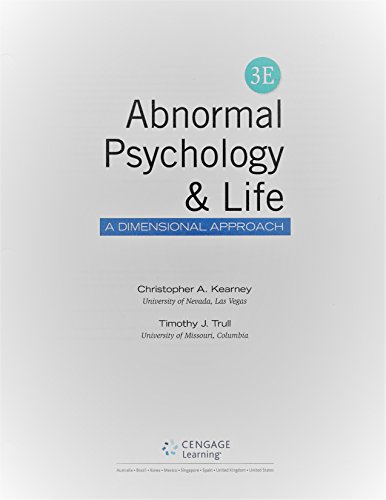 Beispielbild fr Abnormal Psychology and Life: A Dimensional Approach - Loose-leaf Version zum Verkauf von SecondSale