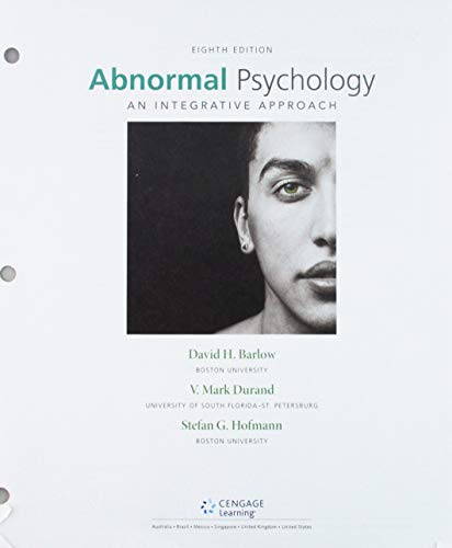 Beispielbild fr Abnormal Psychology: An Integrative Approach, Loose-Leaf Version zum Verkauf von BooksRun