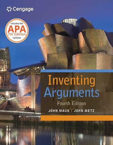 Beispielbild fr Inventing Arguments with APA 7e Updates (Inventing Arguments Series) zum Verkauf von SecondSale