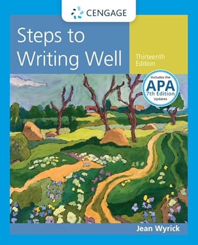 Imagen de archivo de Steps to Writing Well with Additional Readings, 2016 MLA Update and 2019 APA Updates a la venta por Greenway