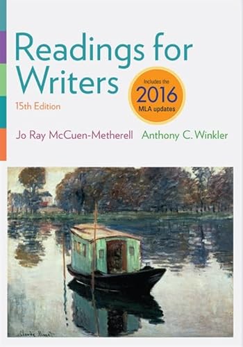 Stock image for Readings for Writers, 2016 MLA Update for sale by Better World Books