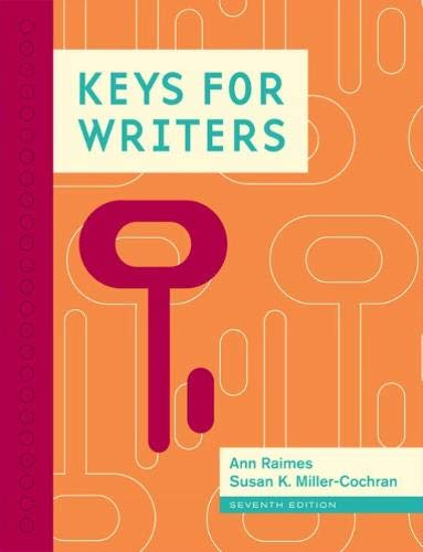 Imagen de archivo de Keys for Writers (with 2016 MLA Update Card) a la venta por Book Deals