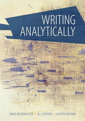 Imagen de archivo de Writing Analytically (with 2016 MLA Update Card) a la venta por HPB-Red