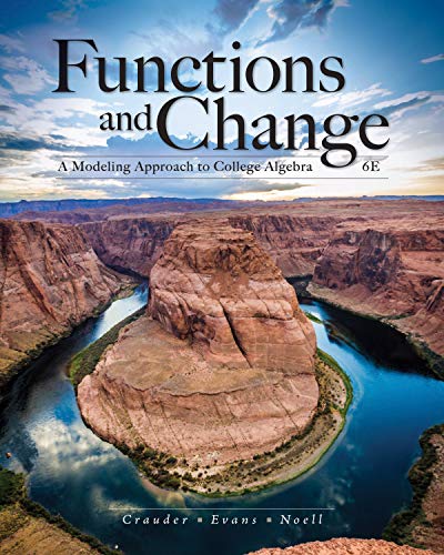 Beispielbild fr Functions and Change: A Modeling Approach to College Algebra zum Verkauf von BookHolders
