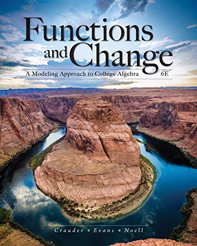 Stock image for Functions and Change: A Modeling Approach to College Algebra for sale by BookHolders