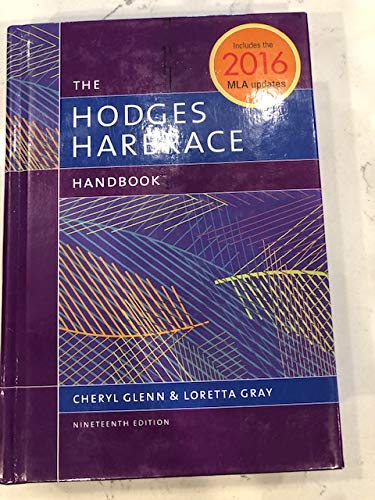 Stock image for Hodges Harbrace Handbook 19th Ed School Binding for sale by HPB-Red