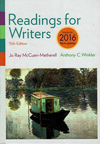 Stock image for Readings for Writers, 2016 MLA Update for sale by Orion Tech