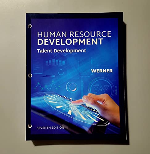 Stock image for Human Resource Development: Talent Development, Loose-Leaf Version for sale by Front Cover Books