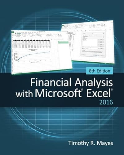 Imagen de archivo de Financial Analysis with Microsoft Excel 2016, 8e a la venta por ThriftBooks-Atlanta