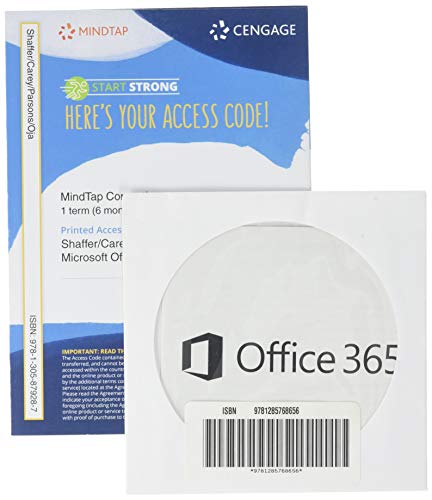 Stock image for Bundle: MindTap Computing, 1 term (6 months) Printed Access Card for Carey/DesJardins/Oja/Parsons/Pinard/Romer/Ruffolo/Shaffer/Shellman/Vodnik's New . + Microsoft Office 365 180-Day Trial, 1 ter for sale by SecondSale