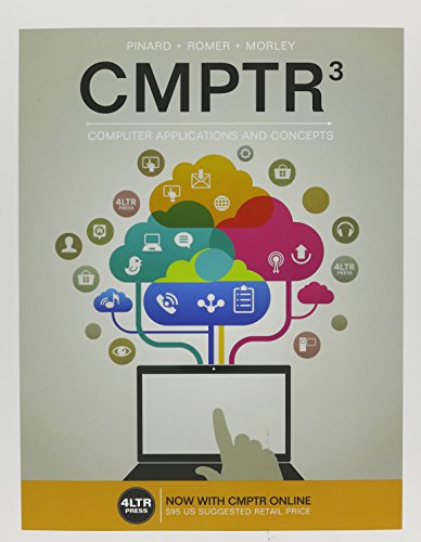 Imagen de archivo de CMPTR3: Computer Applications and Concepts a la venta por Textbooks_Source