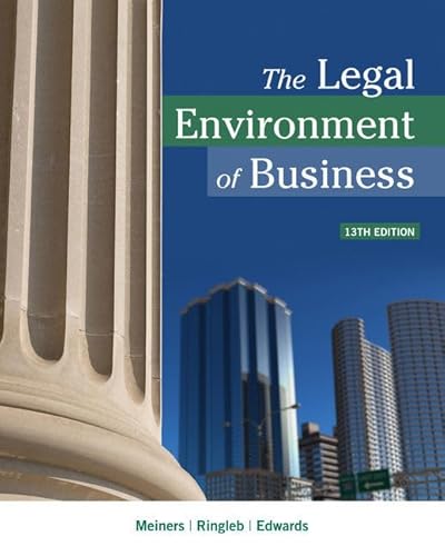 Stock image for Bundle: The Legal Environment of Business, 13th + MindTap Business Law, 1 term (6 months) Printed Access Card for sale by Palexbooks