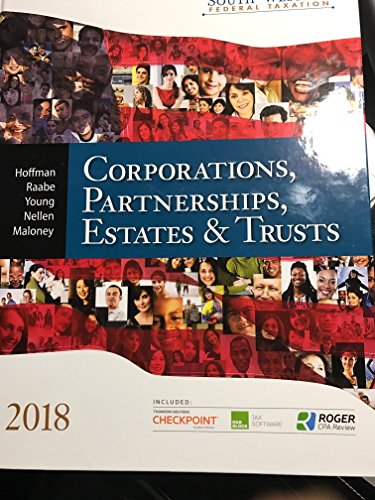 Imagen de archivo de South-western Federal Taxation 2018: Corporations, Partnerships, Estates and Trusts a la venta por SecondSale