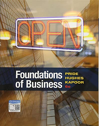 Imagen de archivo de Foundations of Business a la venta por Campus Bookstore