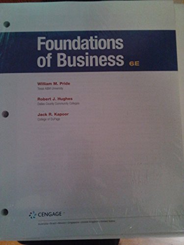 Beispielbild fr Llf Foundations of Business zum Verkauf von Campus Bookstore