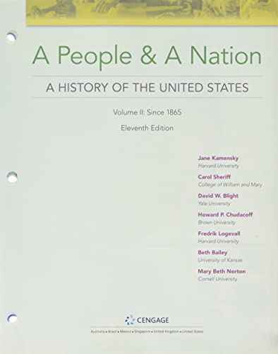 Beispielbild fr A People and a Nation: Since 1865 zum Verkauf von Textbooks_Source