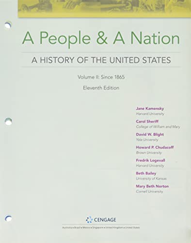 Imagen de archivo de A People and a Nation: Since 1865 a la venta por Textbooks_Source