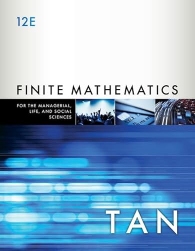 Immagine dell'editore per Finite Mathematics for the Managerial, Life, and Social Sciences: An Applied Approach venduto da ThriftBooks-Dallas
