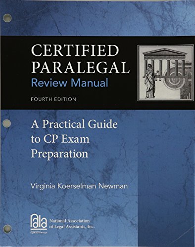 Stock image for Certified Paralegal Review Manual: A Practical Guide to CP Exam Preparation, Loose-Leaf Version for sale by Textbooks_Source