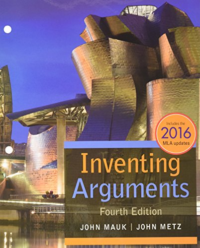 Imagen de archivo de Bundle: Inventing Arguments, 2016 MLA Update, Loose-Leaf Version, 4th + MindTap English, 1 term (6 months) Printed Access Card a la venta por Textbookplaza