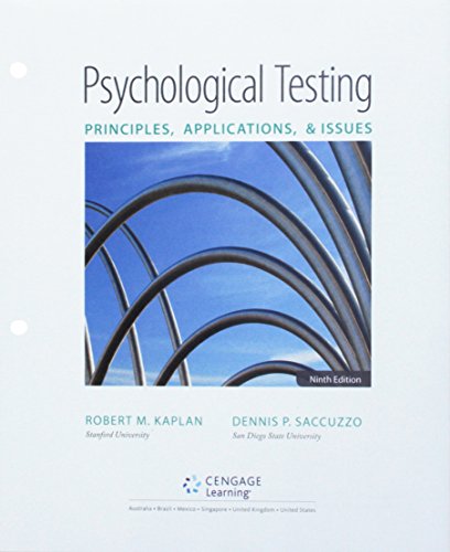 Stock image for Bundle: Psychological Testing: Principles, Applications, and Issues, Loose-Leaf Version, 9th + MindTap Psychology, 1 term (6 months) Printed Access Card for sale by Books Unplugged