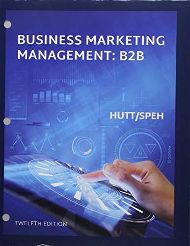 9781337496483: Bundle: Business Marketing Management B2B, Loose-Leaf Version, 12th + MindTap Marketing, 1 term (6 months) Printed Access Card