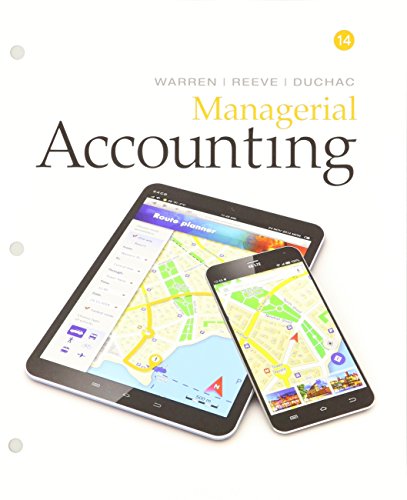 Imagen de archivo de Bundle: Managerial Accounting, Loose-Leaf Version, 14th + Cengagenowv2, 1 Term Printed Access Card ; 9781337541398 ; 1337541397 a la venta por APlus Textbooks