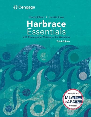 Stock image for Harbrace Essentials W/ Resources for Writing in the Disciplines (W/ Mla9e Updates) for sale by ThriftBooks-Dallas