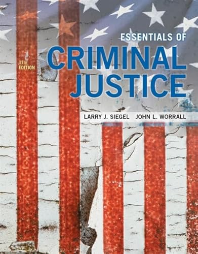 Stock image for Essentials of Criminal Justice for sale by Greenway