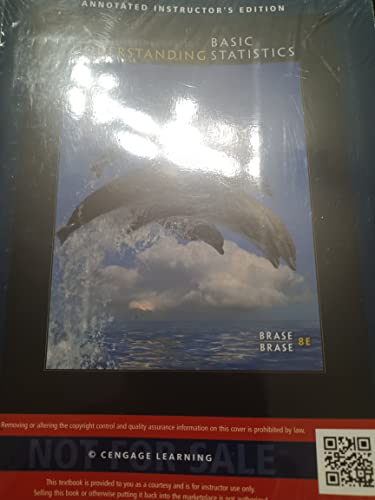 Beispielbild fr Understanding basic statistics annotated instructors Edition 8th Edition zum Verkauf von ThriftBooks-Dallas