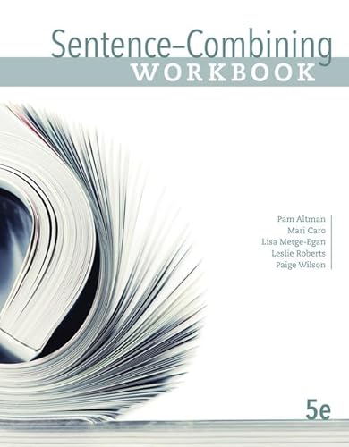 Stock image for Sentence-Combining Workbook for sale by Byrd Books