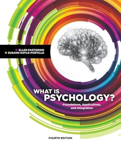 Imagen de archivo de What is Psychology?: Foundations, Applications, and Integration a la venta por HPB-Red