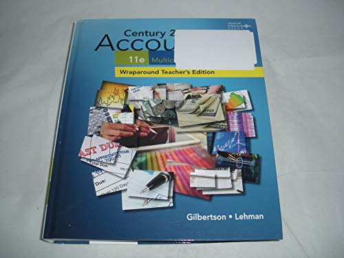

Century 21 Accounting Multicolumn Journal, 11th Edition Wraparound Teacher's Edition