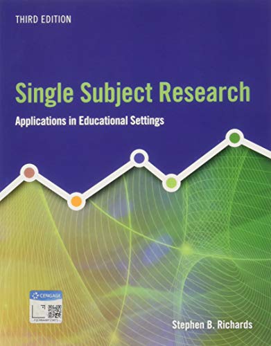 Stock image for Single Subject Research: Applications in Educational Settings for sale by HPB-Red