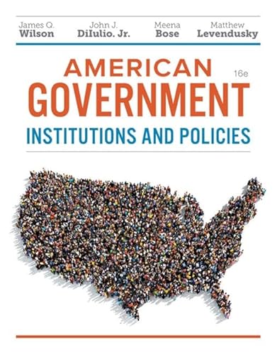 Beispielbild fr American Government: Institutions and Policies zum Verkauf von BooksRun