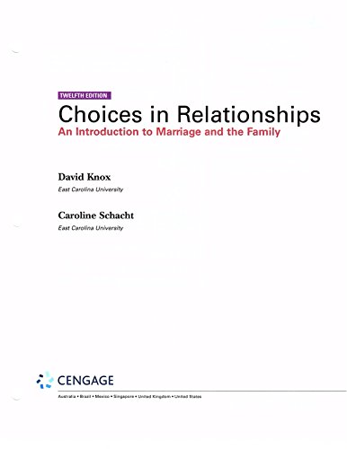Stock image for Choices in Relationships: An Introduction to Marriage and the Family for sale by HPB-Red