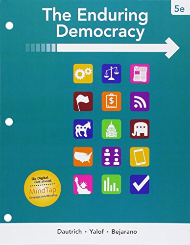 Stock image for Bundle: The Enduring Democracy, Loose-leaf Version, 5th + LMS Integrated MindTap Political Science, 1 term (6 months) Printed Access Card for sale by HPB-Red