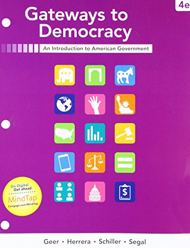 Stock image for Bundle: Gateways to Democracy, Loose-Leaf Version, 4th + MindTap Political Science, 1 term (6 months) Printed Access Card for sale by Book Deals