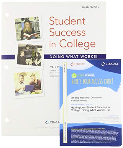 Beispielbild fr Bundle: Student Success in College: Doing What Works!, Loose-leaf Version, 3rd + MindTap College Success, 1 term (6 months) Printed Access Card zum Verkauf von Better World Books