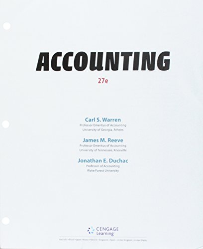 9781337587426: Bundle: Accounting, Loose-leaf Version, 27th + CengageNOWv2, 2 terms Printed Access Card