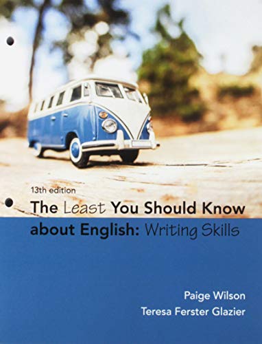 Stock image for Bundle: The Least You Should Know About English: Writing Skills, Loose-Leaf Version, 13th + MindTap Developmental English, 1 term (6 months) Printed Access Card for sale by Textbooks_Source