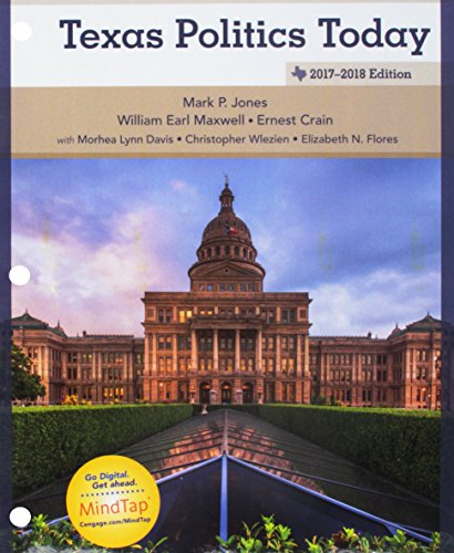 Imagen de archivo de Bundle: Texas Politics Today 2017-2018 Edition, Loose-Leaf Version,18th + LMS Integrated MindTap Political Science, 1 term (6 months) Printed Access Card a la venta por HPB-Red