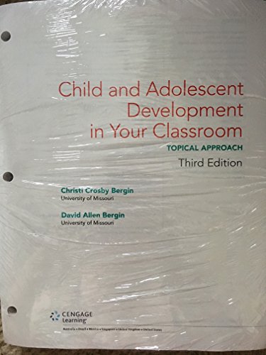 9781337598194: Child and Adolescent Development in Your Classroom, Topic Approach, 3rd + Mindtap Education, 2 Terms - 12 Months Access Card