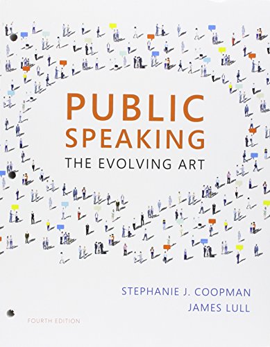 Imagen de archivo de Bundle: Public Speaking: The Evolving Art, Loose-Leaf Version, 4th + LMS Integrated MindTap Speech, 1 term (6 months) Printed Access Card a la venta por HPB-Red