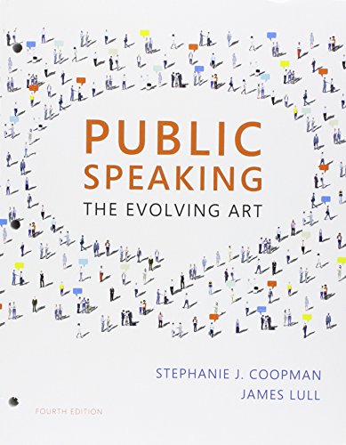 Stock image for Bundle: Public Speaking: The Evolving Art, Loose-Leaf Version, 4th + LMS Integrated MindTap Speech, 1 term (6 months) Printed Access Card for sale by HPB-Red