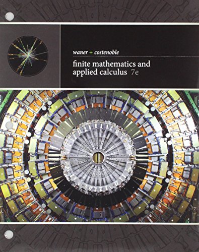 Stock image for Bundle: Finite Mathematics and Applied Calculus, Loose-Leaf Version, 7th + WebAssign, Single-Term Printed Access Card for sale by Better World Books