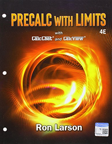 Imagen de archivo de Bundle: Precalculus with Limits, Loose-leaf Version, 4th + WebAssign, Single-Term Printed Access Card a la venta por BooksRun
